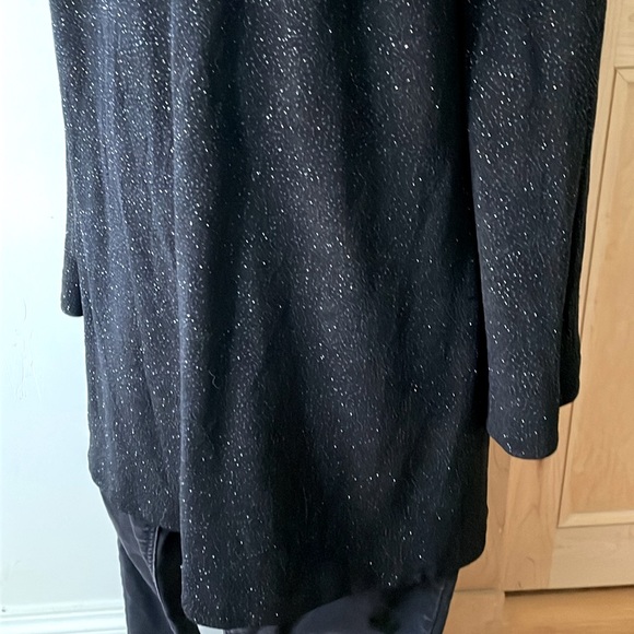 🇨🇦 Victor Costa/En Français Vintage Black Sparkly Knit V-Neck Tunic, Size 1X - Picture 3 of 16